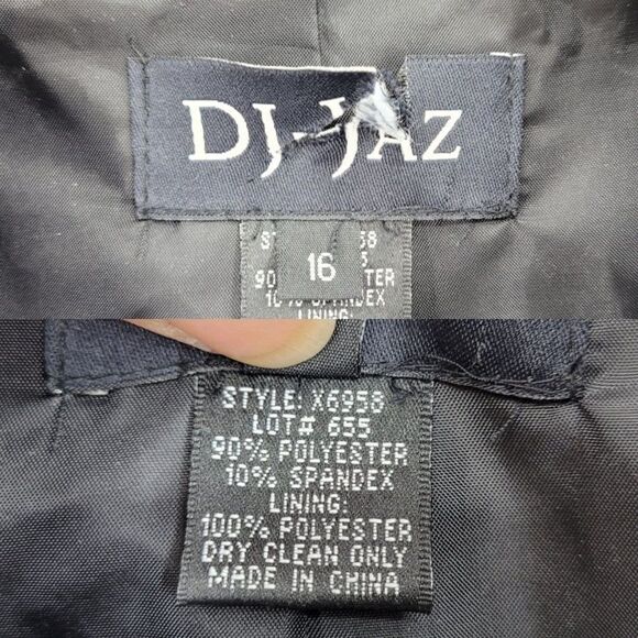 Vintage 80s Cardigan Formal Velour Ruffle Front Button Down Long Sleeve Black 16 - Picture 4 of 11